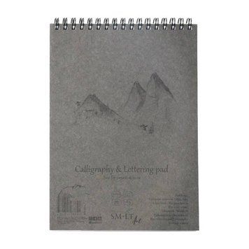 Альбом для каліграфії та леттеринга на спіралі AUTHENTIC А5, 100г/м2, 50л, білий папір, SMILTAINIS 4770644588641 фото