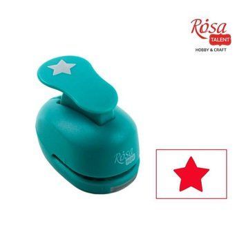 Фігурний дирокол, Зірка, 1,6 см, ROSA TALENT 4823100125673 фото