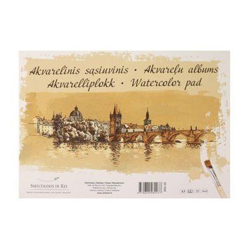 Склейка для акварелі Gold А3, 200г/м2, 10л, SMILTAINIS 4770644482277 фото