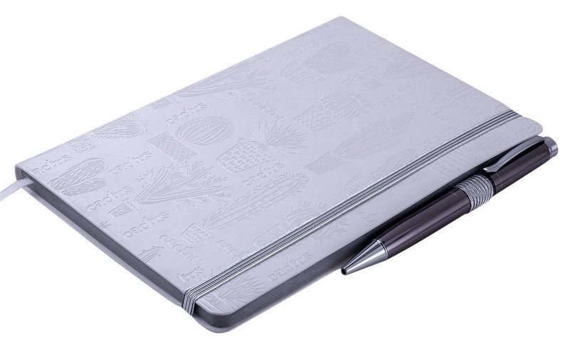 Записна книга блокнот Buromax PLANET A5 96 л лінія позов.шкіра беж (BM.295212-28) BM.295212-28 фото