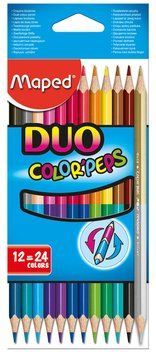 Олівці кольорові Maped COLOR PEPS Duo 12шт/24цв двосторонні (MP.829600) MP.829600 фото