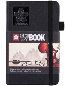Скетчбук Sakura Sketch блокнот 140 г/м2 9х14 см 80 л кремово-білий (8712079448493) 8712079448493 фото