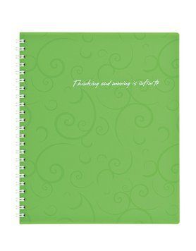 Записна книга блокнот Buromax Barocco В5 80 л клітка на пружині салатовий (BM.2419-615) BM.2419-615 фото