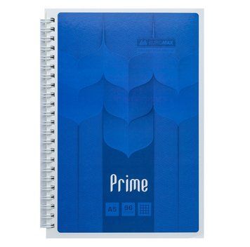 Записна книга блокнот Buromax PRIME A5 96 л клітка на пружині (BM.24551101-02) BM.24551101-02 фото