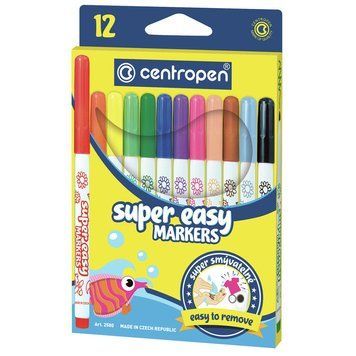 Фломастери Centropen SUPER EASY 12кол 2580 2580 фото