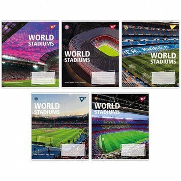 Зошит Yes World stadium 48 аркушів лінія мікс дизайнів (767133) 767133 фото