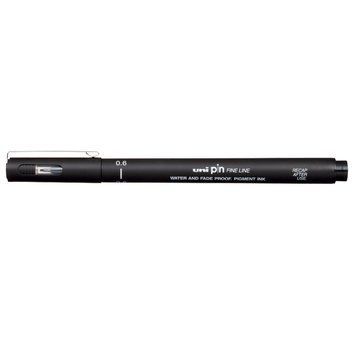 Маркер лінер Uni PiN fine line 0.6 мм чорний (PIN06-200.Black) PIN06-200.Black фото