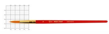 Кисть синтетика Rosa Start кругла №10 кор. ручка (4823098500216) 4823098500216 фото