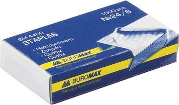 Скоби для степлера Buromax №24/6 1000шт BM.4402 BM.4402 фото