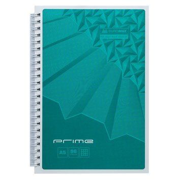 Записна книга блокнот Buromax PRIME A5 96 л клітка на пружині (BM.24551101-06) BM.24551101-06 фото