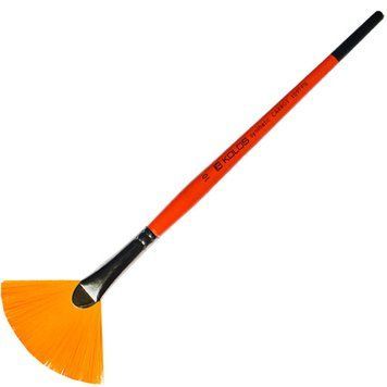 Кисть синтетика Rosa Carrot 1097FN Kolos віялова №10 кор. ручка (4823064903232) 4823064903232 фото