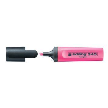 Маркер текстовыделитель Highlighter Edding 2-5 мм скошений рожевий 345/09 e-345/09 фото