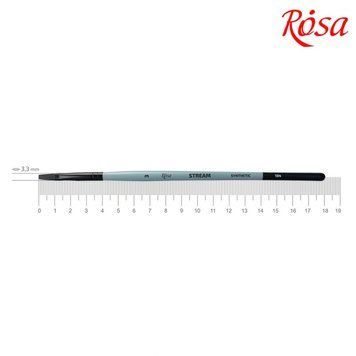 Кисть синтетика Rosa Stream 134 плоска №3 коротка ручка (4823098517122) 4823098517122 фото