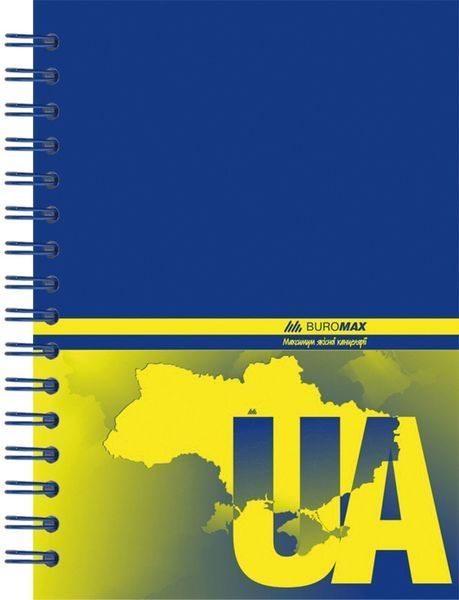 Записна книга блокнот А6 Buromax 96 арк. клітка лам.обл. BM.2422 BM.2422 фото