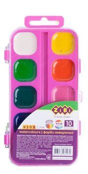 Фарба акварельна Zibi KIDS Line 10цвводорастворимая (ZB.6543-12) ZB.6543-12 фото
