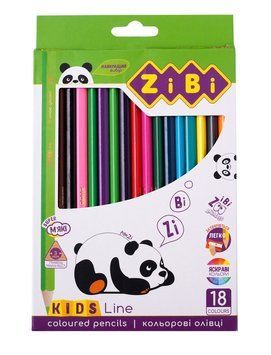 Олівці кольорові ZiBi KIDS Line 18 цв (ZB.2415) ZB.2415 фото