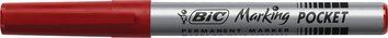 Маркер перманентний Bic Fine 1.1 мм водостійкий червоний (bc8209002) bc8209002 фото