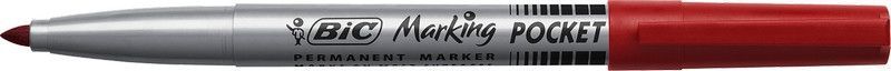 Маркер перманентний Bic Fine 1.1 мм водостійкий червоний (bc8209002) bc8209002 фото