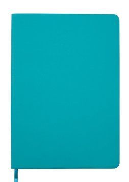 Записна книга блокнот BuromaxTOUCH ME LOGO2U А5 мистецтв. шкіра 96арк. клітка темно-бірюзовий BM.29510 BM.295102-35 фото