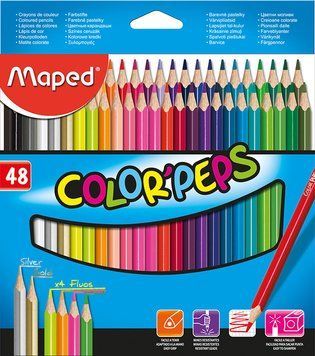 Олівці кольорові 48 кольорів Maped COLOR PEPS Classic MP.832048 MP.832048 фото