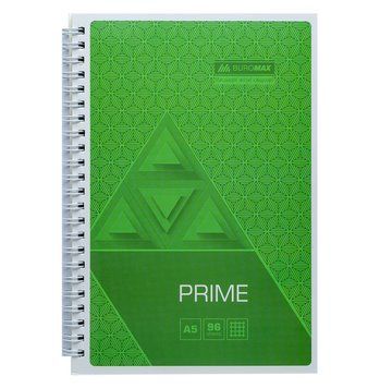 Записна книга блокнот Buromax PRIME A5 96 л клітка на пружині (BM.24551101-15) BM.24551101-15 фото