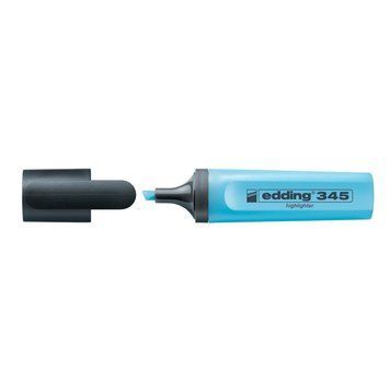 Маркер текстовыделитель Highlighter Edding 2-5 мм скошений блакитний e-345/10 e-345/10 фото