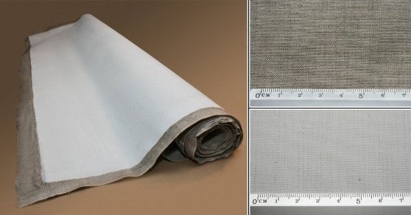 Полотно грунтоване Rosa 2x1 м акрил крупне зерно льон в рулоні 690 г/м2 (4820149852249) 4820149852249 фото