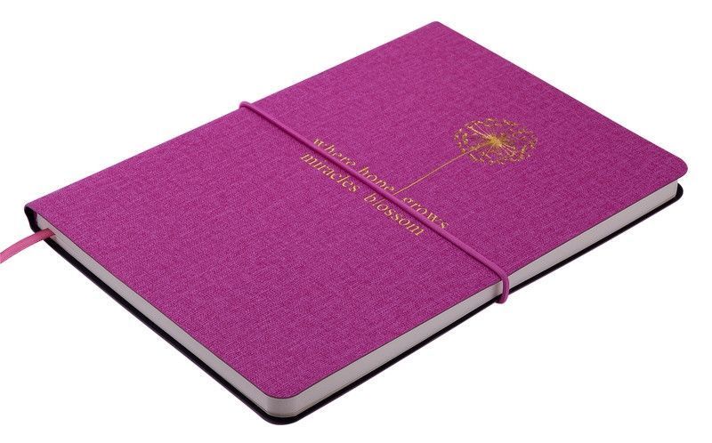 Записна книга блокнот Buromax NICE A5 96 л лінія позов.шкіра малиновий (BM.295215-29) BM.295215-29 фото