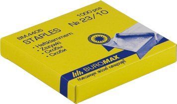 Скоби для степлера Buromax Люкс №23/10 1000шт BM.4405 BM.4405 фото