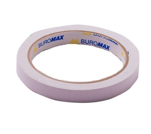 Клеєння стрічка двостороння Buromax JOBMAX 12 мм х 2 м білий (BM.7512) BM.7512 фото