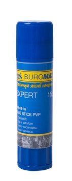 Клей олівець PVP Buromax EXPERT 15г (BM.4916) BM.4916 фото
