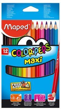 Олівці кольорові 12 кольорів Maped COLOR PEPS Jumbo MP.834010 MP.834010 фото