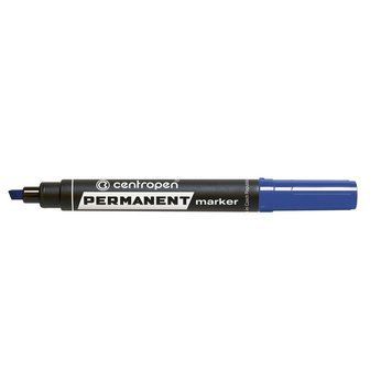 Маркер перманентний Permanent Centropen 1-4.6 мм скошений синій 8576/03 8576/03 фото