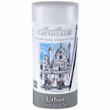 Набір художніх матеріалів Cretacolor URBAN SKETCHING 24шт металева коробка (9014400301989) 9014400301989 фото