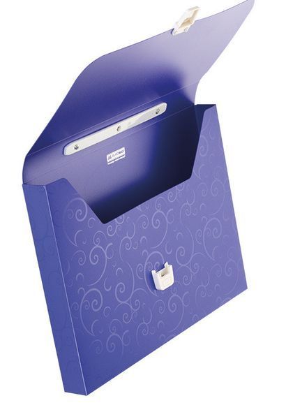 Портфель 35мм Buromax A4 210&times;297х35мм 1 відд. пластиковий замок Barocco фіолетовий BM.3719-07 BM.3719-07 фото