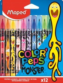 Фломастери Maped Color Peps Monster 12 цв. (MP.845400) MP.845400 фото