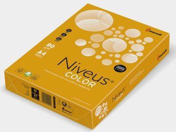 Папір кольоровий неоновий Niveus NEOOR 500 аркушів А4 80 г/м2 жовтогарячий (A4.80.NVN.NEOOR.500) A4.80.NVN.NEOOR.500 фото