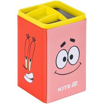 Стакан-підставка квадратний Kite SpongeBob метал з пластиковою окантовкою (SB25-105) SB25-105 фото