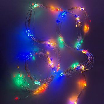 Електрогірлянда на мідному дроті Кінський хвіст Novogodko 2.3 м 345 LED,багатокольорова (974225) 974225 фото
