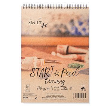 Альбом для рисунку на спіралі SMILTAINIS STAR T А4 170г/м2 20 арк. (4770644590934) 4770644590934 фото