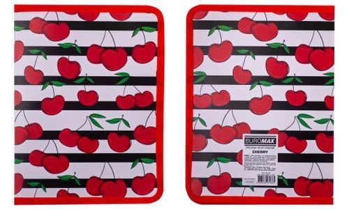 Папка на блискавці Buromax CHERRY ARABESKI В5 червоний (BM.3961-05) BM.3961-05 фото