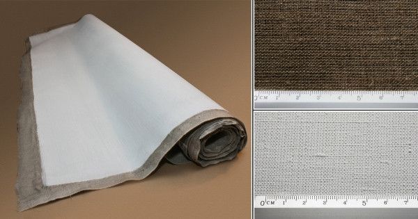 Полотно грунтоване Rosa 1,5x1 м акрил середнє зерно льон в рулоні 470 г/м2 (4820149852232) 4820149852232 фото