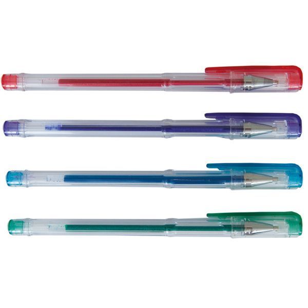Набір ручок ZiBi 4шт гель GLITTER асорті ZB.2200-99 ZB.2200-99 фото