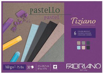 Альбом для пастелі Fabriano A4 30л 160г/м2 Tiziano холодні кольори склейка 8001348156895 8001348156895 фото