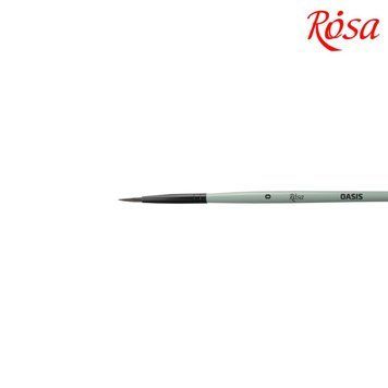 Кисть єнот Rosa OASIS 188 кругла № 0 (4823098516965) 4823098516965 фото