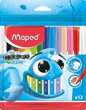 Фломастери Maped COLOR PEPS Ocean 12 цв (MP.845720) MP.845720 фото