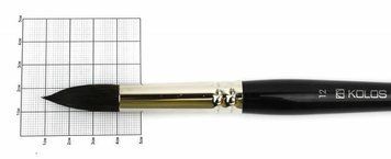 Пензель Rosa білка кругла Classic 3049R №12 Колос 4230490R12 4823064900170 фото