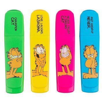 Набір маркерів для тексту Kite Garfield 4 шт (GF25-444) GF25-444 фото