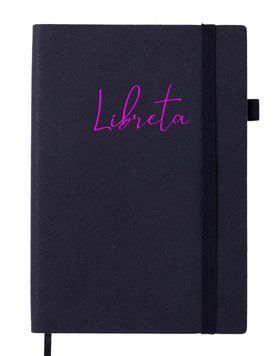 Записна книга блокнот Buromax LIBRETA A5 96 л точка позов.шкіра чорний (BM.295317-01) BM.295317-01 фото