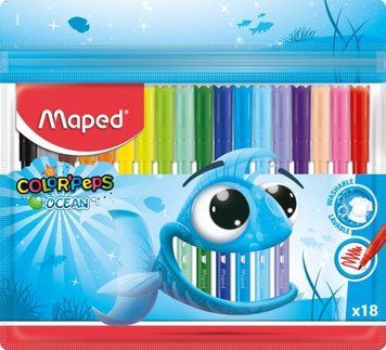 Фломастери MAPED COLOR PEPS Ocean 18 кольорів (MP.845721) MP.845721 фото